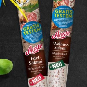 GRATIS Aoste Edel-Salami oder Walnuss-Salami kostenlos testen