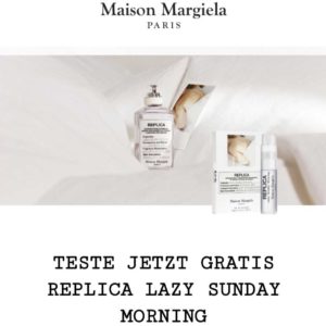 GRATIS L'Oréal Maison Margiela Duftproben: Lazy Sunday Morning + Jazz Club kostenlos bestellen| Update: 08.11. Probe hinzugefügt