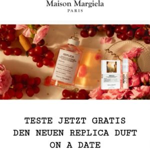 GRATIS L’Oréal Maison Margiela Duftprobe: REPLICA DUFT ON A DATE (Gewinnspiel)