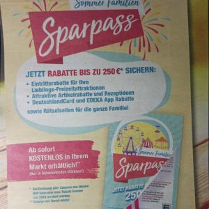 Der Edeka „Sommer-Familien-Sparpass“  ab Montag 12.06.23 kostenlos im Markt erhältlich (Region Minden-Hannover)