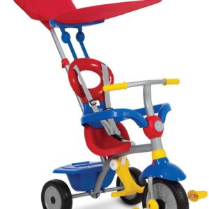 smarTrike Dreirad mit hoher Zip Plus 4 in 1 blau/rot 6180511 für 31,56 € (statt 54,90 €)