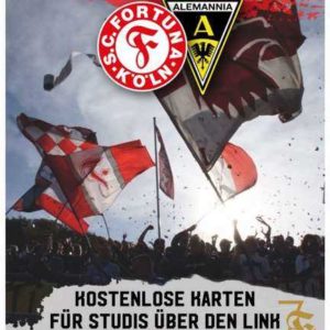 *Heute* freier Eintritt für Azubis+Studierende im Südstadion beim Spiel Fortuna Köln - Alemannia Aachen am 06.10.23 19:30 Uhr