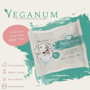 "Veganum Balanced" Hundefutter Probe gratis bestellen