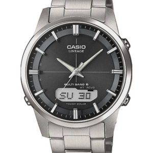 Casio Herrenarmbanduhr mit Solar und Funk und Titanarmband  für 171,99 € (statt 212,25 €)