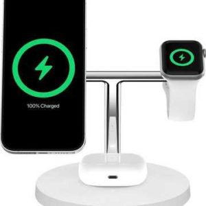 Belkin BoostCharge PRO drahtloses 3-in-1-Ladegerät mit MagSafe für 113,95 € (statt 129,99 €)