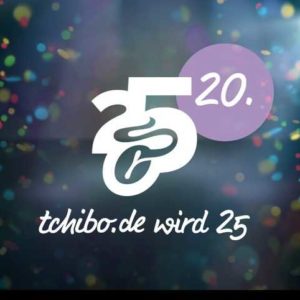 *25 Tage, 25 Tagesaktionen bei Tchibo* zum 25. Jubiläum von tchibo.de - z. B. 27.03.2022: Sunday Shopping 15% auf fast alles