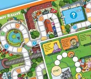 Gratis Brettspiel "Wahlkampf-Rallye" HanisauLand vom Bundesamt für politische Bildung