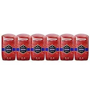 Old Spice Captain Deodorant Stick 6x50ml | Deo Stick ohne Aluminium für Männer | Männer Deo mit langanhaltendem Duft | 6er Pack