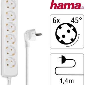 Hama 30383 Steckdosenleiste 6-fach