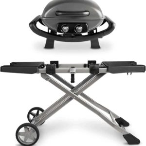 Amazon: BURNHARD Tragbarer 2-Brenner Gasgrill Wayne inkl. Rollwagen für 299,25€ statt 399,-€