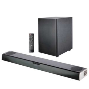 MEDION S61388 2.1 Soundbar mit Subwoofer Dolby Atmos Bluetooth 5.0 2x HDMI AUX  für 132,94 € (statt 179,99 €)