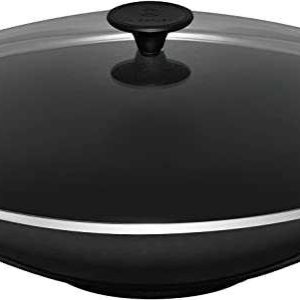 Amazon Prime: Le Creuset Gusseisen-Wok mit Glasdeckel, Ø 36 cm, 4,5 L (154,53€ statt 192,50€)