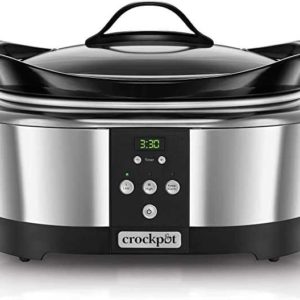 Amazon Prime: Crockpot, elektronischer Schongarer | 5,7 l (5–6 Personen) | programmierbar mit digitalem 20-Stunden-Timer | Edelstahl [SCCPBPP605] (72,99€ statt 125,12€)