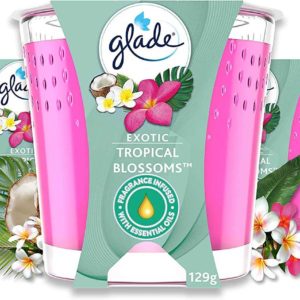 Amazon Glade Duft-Kerze im Glas, 6er Pack, versch. Sorten, u. a. Exotic Tropical Blossoms