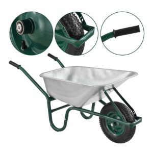 Netto-Online: Juskys Schubkarre Garden | 100 Liter Volumen | 210 kg (59,99€ statt 69,79€)