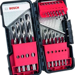 Bosch Metallspiralbohrer HSS-Set PointTeQ DIN 338 18-teilige ToughBox