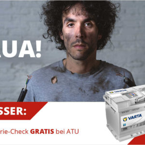 GRATIS Batteriecheck bei A.T.U. inkl. Prüfprotokoll