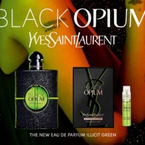 Gratis Duftprobe von dem NEUEN BLACK OPIUM ILLICIT GREEN