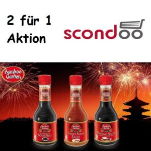 Scondoo: 2 für 1 Bamboo Garden Saucen 200ml