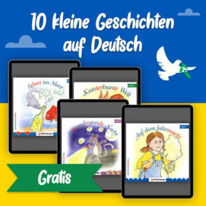 GRATIS 10 digitale Lesetexte für Kinder (z. B. &#034;Frohe Ostern&#034;, &#034;Der kleine Drache&#034;, etc.) aus der Reihe „Zeit für Geschichten“ in Deutsch oder Englisch