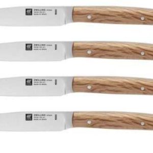 Zwilling Steak­mes­s­er­set 4-tlg. mit Eichenholzgriffen