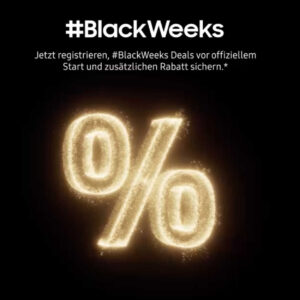 Samsung Black Weeks - jetzt schon mal 5% Gutschein sichern