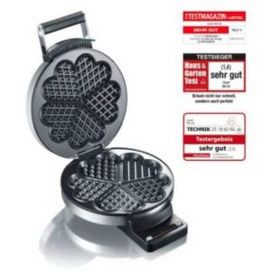 GRAEF Waffeleisen WA80 wärmeisoliert Edelstahl Ø18cm 6Stufen 850W für 56,90€ (statt 85€)