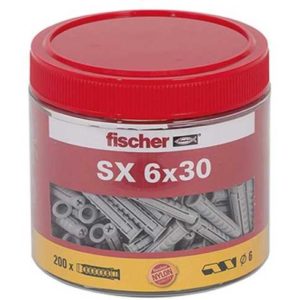 Fischer Spreizdübel SX 6 x 30 - 200 Stück in Dose für 4,97€