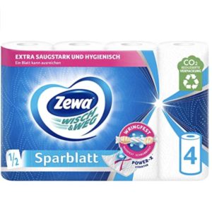 🧻 16x ZEWA Wisch&amp;Weg Sparblatt für 6,11€ - Einzelpreis für einen 4erPack 1,53€