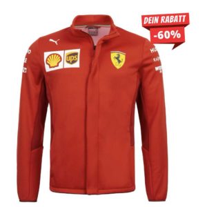 PUMA x Scuderia Ferrari Team Herren Softshell Jacke für 56,99€