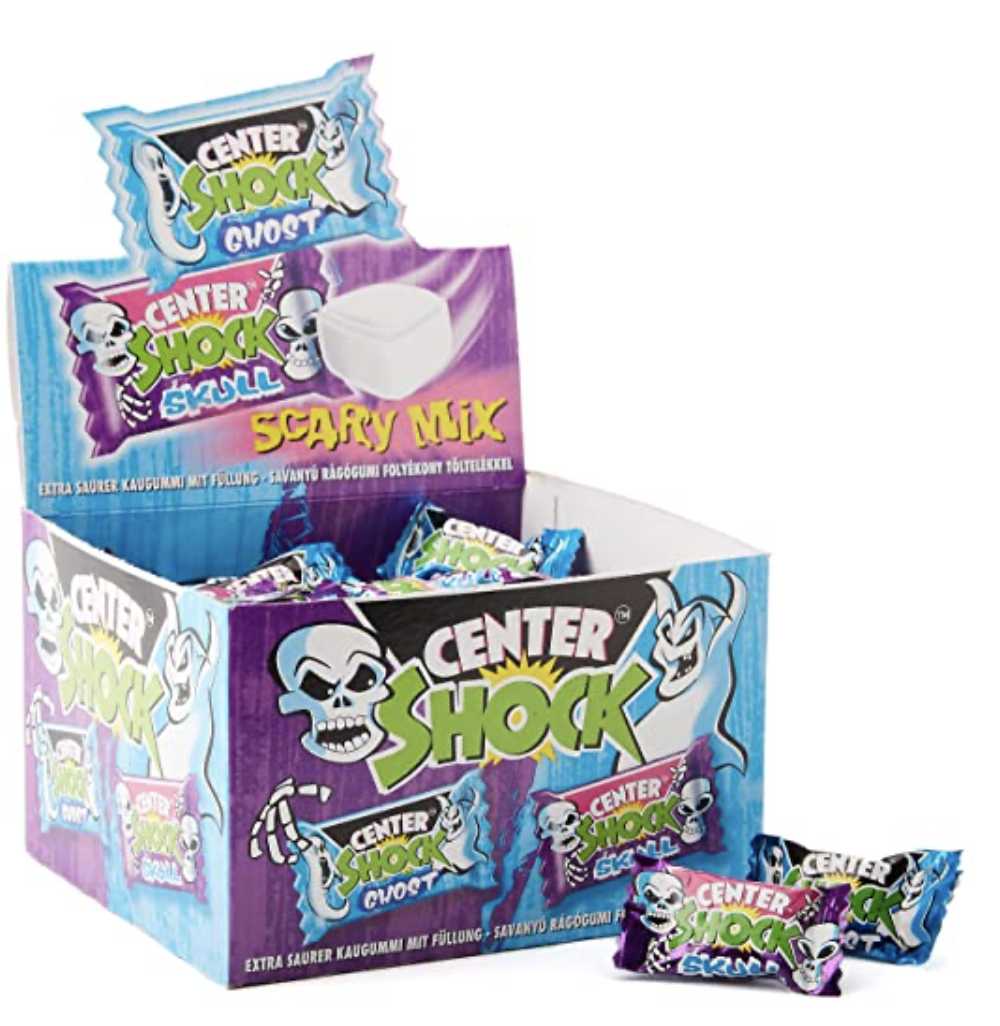 Center Shock vers. Boxen mit 100 Kaugummis für 3,99€ - Monster Mix, Cola, Zungenmaler, Erdbeere, Scary Mix