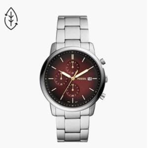 Fossil Uhr Chronograph Minimalist Edelstahl für 63,20€