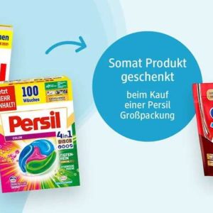 dm Online: Gratis Somat Produkt beim Kauf von einer Persil Großpackung und PayBack Extra Punkte