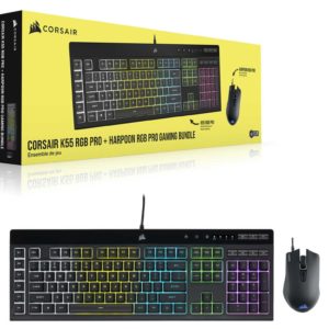 Corsair K55 RGB Pro Tastatur + HARPOON RGB PRO Maus ab 29,99€ (statt 84€)