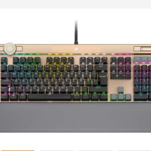 CORSAIR K100 RGB Optisch-mechanische Gaming-Tastatur – Midnight Gold für 159€ (statt 260€)