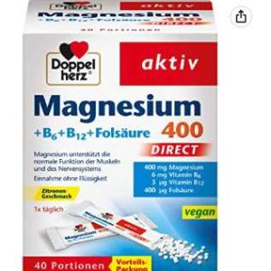 Doppelherz Magnesium 400 DIRECT – 40 Sachets für 2,62€