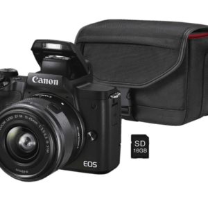 CANON EOS M50 MK II Kit + Tasche und 16GB Speicherkarte Systemkamera mit Objektiv 15-45mm für 599€ + 50€ Cashback