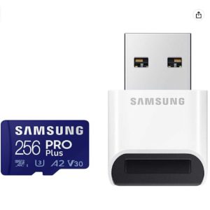 Samsung PRO Plus microSD Speicherkarte 256GB + USB Kartenleser ab 19,99€ (statt 35€)