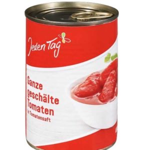 Jeden Tag geschälte Tomaten 400g für 0,69€ (statt 0,85€)