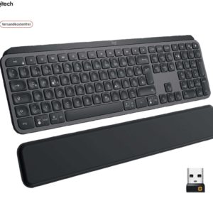 Logitech MX Keys Plus kabellose beleuchtete Tastatur mit Handballenauflage für 79,99€ (statt 100€)