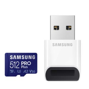 🚀 Samsung PRO Plus 512 GB microSDXC-Speicherkarte (2021) mit USB-Kartenleser für 34,90€ (statt 50€)