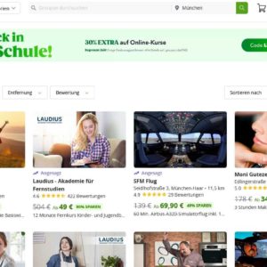 Groupon 30% Extra auf Online Kurse