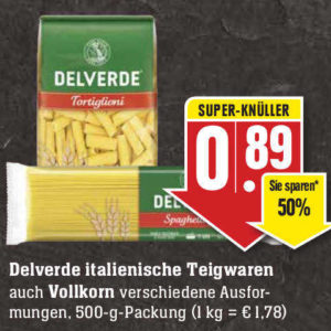 am 2.1. Delverde Nudeln für 0.29 bei Edeka SW + smhaggle