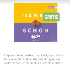 Milka Pralinen oder Hauchzarte Herzen Gratis ab 20€ Einkaufswert mit der Edeka Genuss+ App (Minden-Hannover)