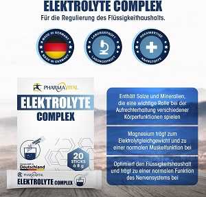 PharmaVital Elektrolyte Complex (20 Pulversticks je 8g) für 8,79€ (statt 10€)