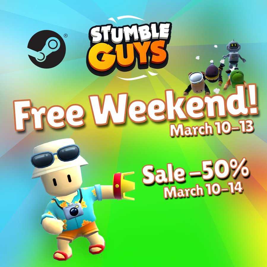 GRATIS Stumble Guys kostenlos am Steam Free Weekend bis 13.03.2022