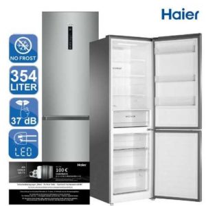 Haier Kühl-Gefrierkombi CFE-735CSJ / 234L Kühlen / 120L Gefrieren / EEK: E / NoFrost / 349€ (statt 399€)