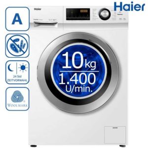 Haier Waschmaschine HW100-BP14636N, 10kg, Neue EEK: A, Inverter Motor, Aqua Protect, Mengenautomatik für 359,90€ statt 399,90€