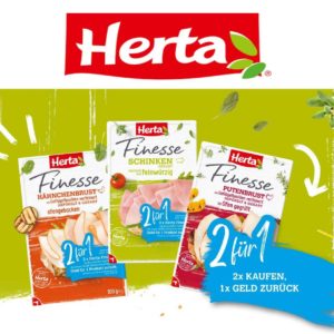 *Verlängerung* 2 Für 1 Aktion Herta Finesse Produkte (bis 22.05.2023)