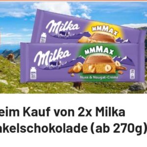 2x Milka Mmmax Tafelschokolade (ab270g) im Angebot mit Lidl+smhaggle